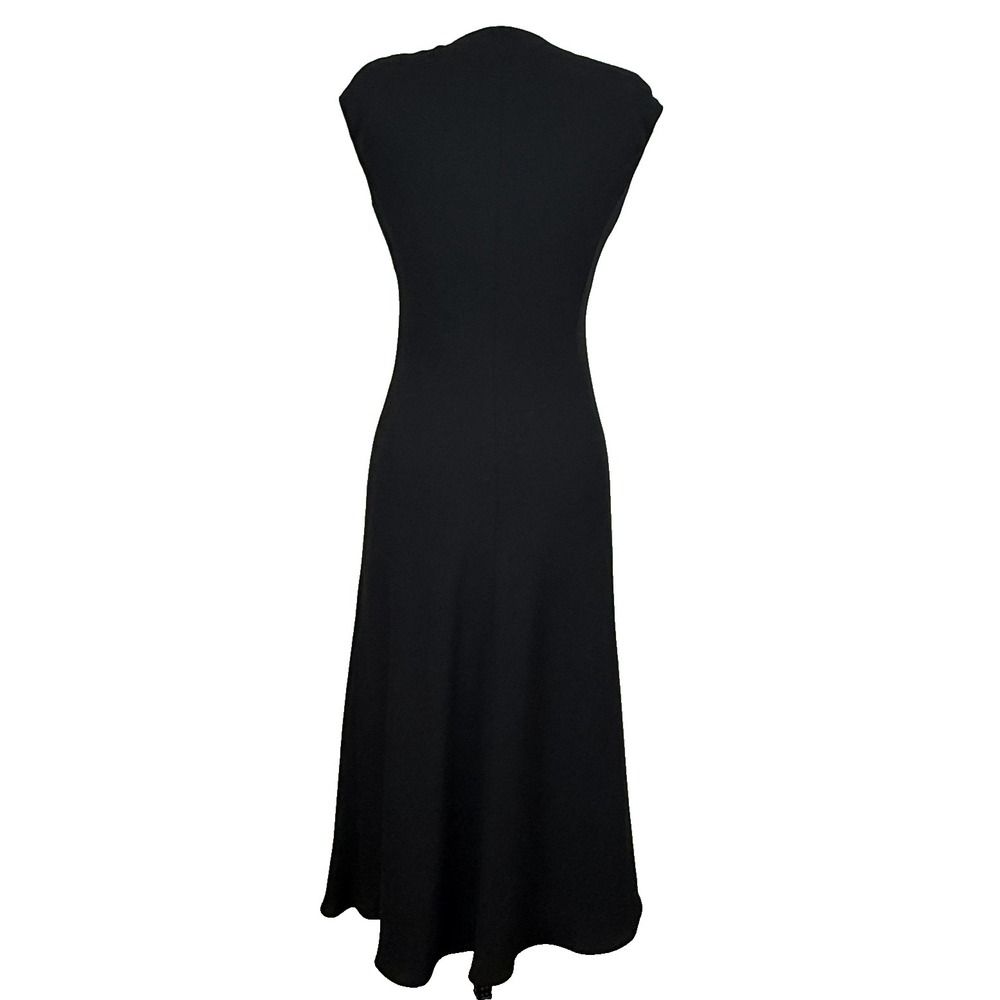 Jones New York Dress Womens 6 Black Beaded Floral Maxi Formal Timeless Classic - Picture 2 of 8